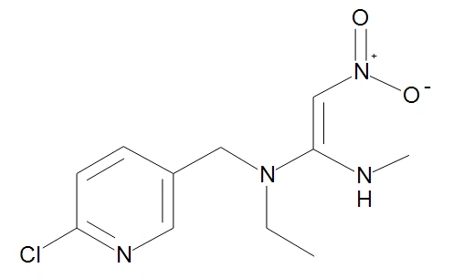 chemical formula of Nitenpyram chemical formula of Nitenpyram